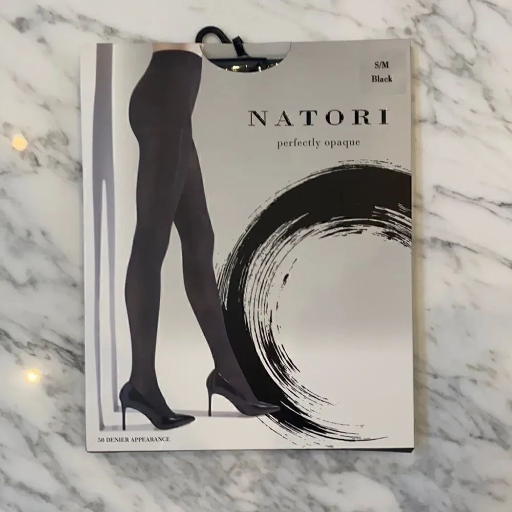 Natori Perfectly Opaque Tights in Black S/M